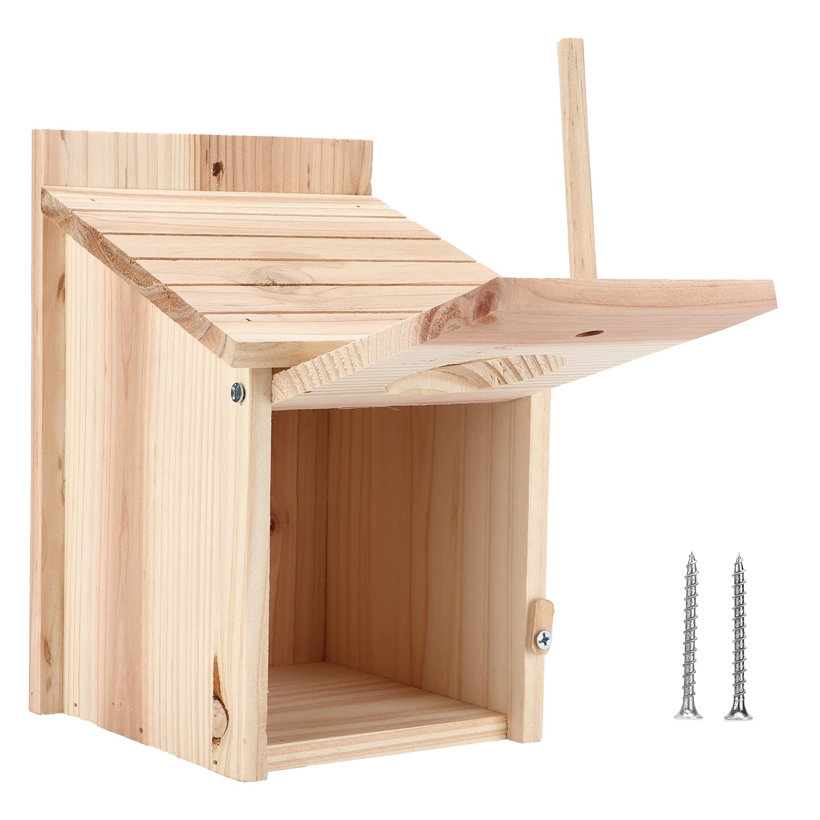 木製鳥巣箱 Amazon.co.jp: 2ピース木製巣箱DIYキット - 小鳥用の安全な屋外